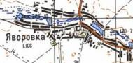 Топографічна карта Яворівки