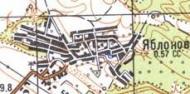 Топографічна карта Яблуньового