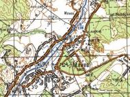 Топографічна карта Млієва