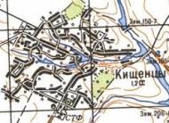 Топографічна карта Кищенців