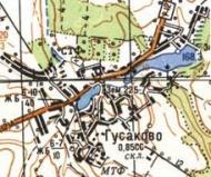 Topographic map of Gusakove