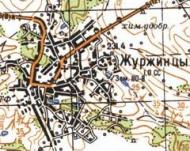 Топографічна карта Журжинців