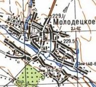 Топографічна карта Молодецького