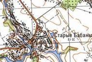 Топографічна карта Старих Бабанів