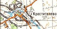 Topographic map of Khrestyteleve
