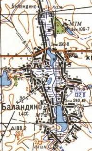 Топографічна карта Баландиного
