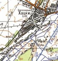 Топографічна карта Хацьок