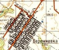 Топографическая карта Веремиевки