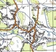 Топографічна карта Тубільців