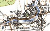 Topographic map of Topylna