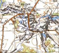 Topographic map of Tashlyk