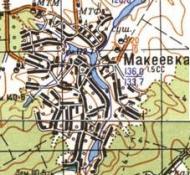 Topographic map of Makiivka