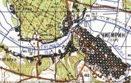 Топографическая карта Чигирина