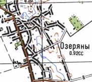 Топографічна карта Озерянів