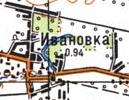 Топографічна карта Іванівки