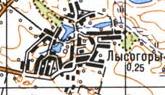 Топографічна карта Лисогір