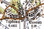 Topographic map of Gorbove