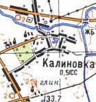 Топографічна карта Калинівки