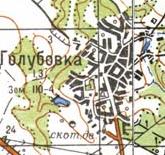 Topographic map of Golubivka