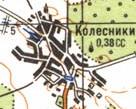 Topographic map of Kolisnyky