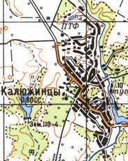 Topographic map of Kalyuzhyntsi