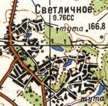 Topographic map of Svitlychne