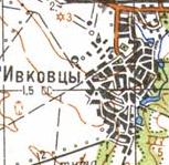 Topographic map of Ivkivtsi