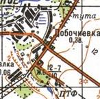 Топографічна карта Побочіївки