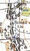 Topographic map of Polova