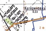 Topographic map of Katerynivka