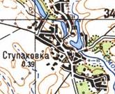 Топографическая карта Ступаковки