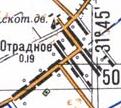 Topographic map of Vidradne