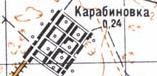 Topographic map of Karabynivka