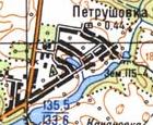 Топографическая карта Петрушовки