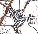 Topographic map of Yerkiv