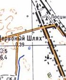 Topographic map of Chervonyy Shlyakh