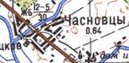 Topographic map of Chasnivtsi
