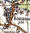 Топографічна карта Кошанів