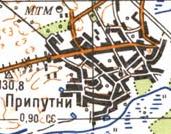 Топографічна карта Припутних