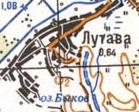Topographic map of Lutava