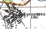 Топографічна карта Кунашівки