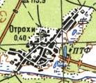Топографічна карта Отрохів