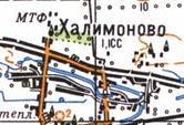 Топографічна карта Халимонового