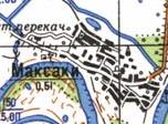 Topographic map of Maksaky