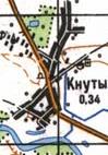 Топографічна карта Кнутів