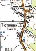 Topographic map of Tyutyunnytsya