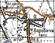 Topographic map of Khorobychi