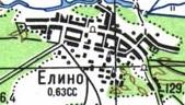 Топографічна карта Єліного