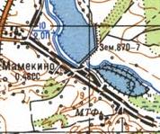 Топографічна карта Мамекиного