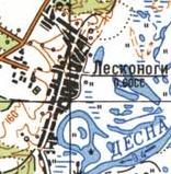 Topographic map of Liskonogy